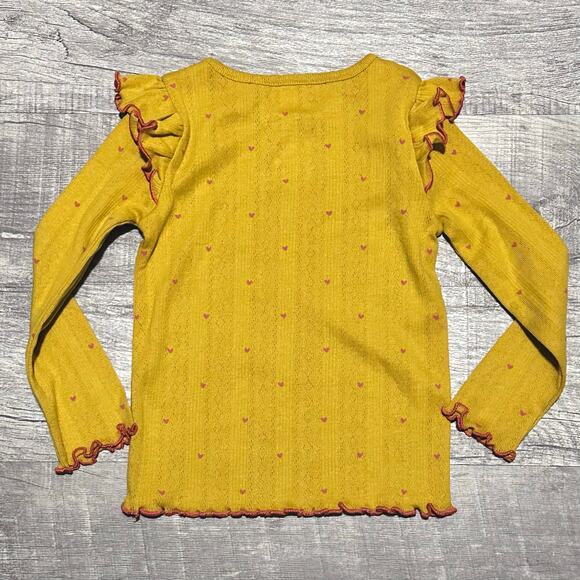 Girls Winter Top Bundle Sz 3T Long Sleeve Ruffle Shirt & 1/4 Zip Fleece - Picture 2 of 6